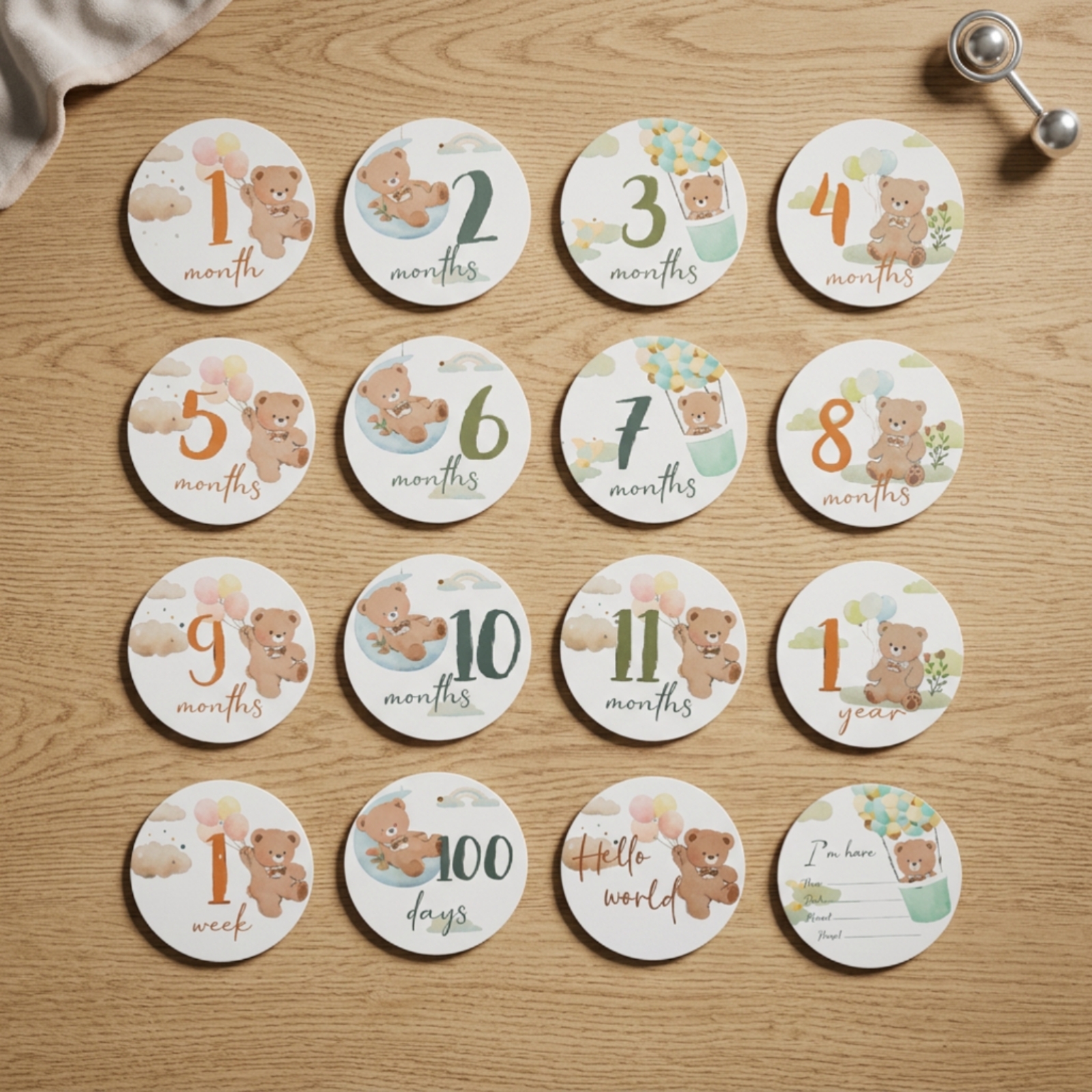 14 Pieces Baby Milestone Cards - Milestone Card Set recension och pris