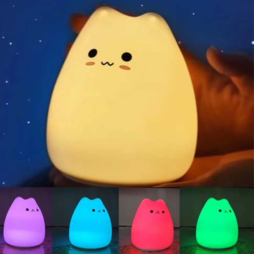 LED Nigh tlight 7 Colors Soft  - Baby Nursery Colors recension och pris