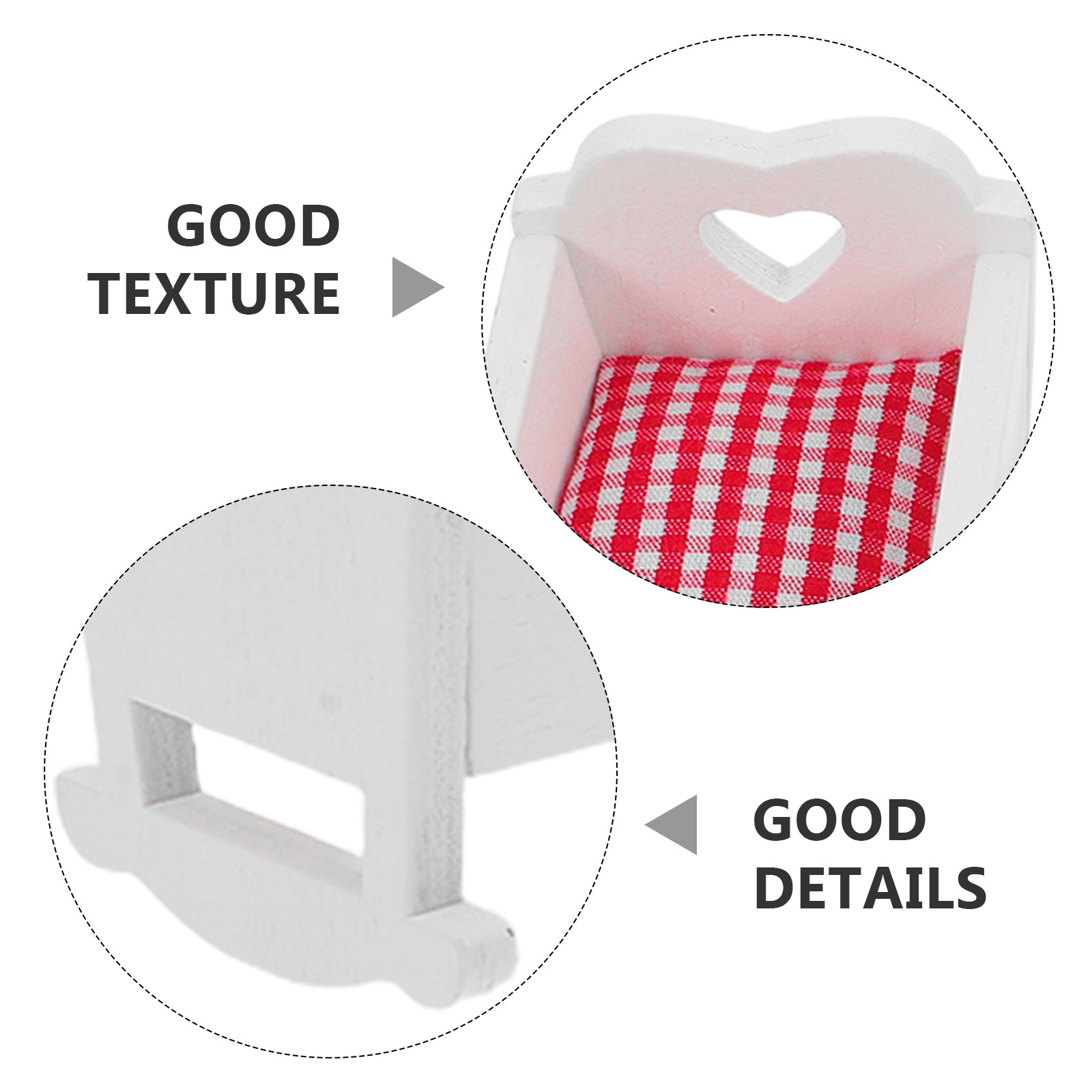 3Pcs Mini Crib Dollhouse Furni - Baby Nursery Furniture Sets recension och pris