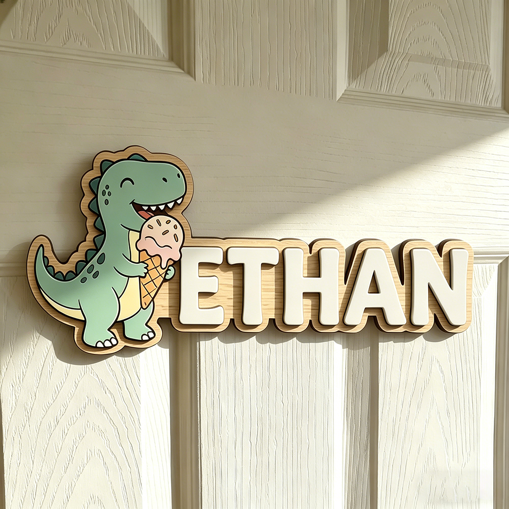 Whimsical Ice Cream Dinosaur C - Baby Nursery Usa recension och pris