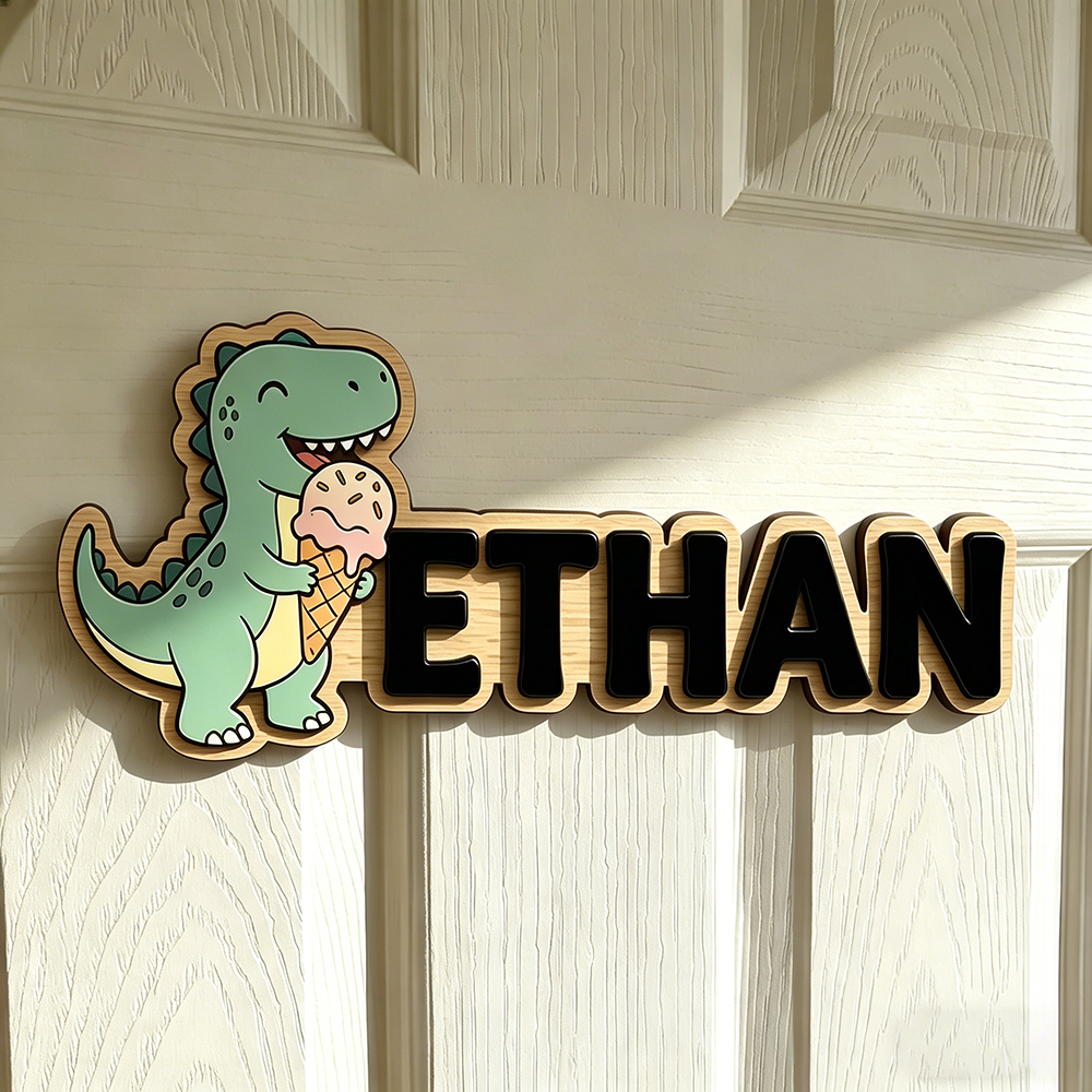 Whimsical Ice Cream Dinosaur C - Baby Nursery Usa recension och pris