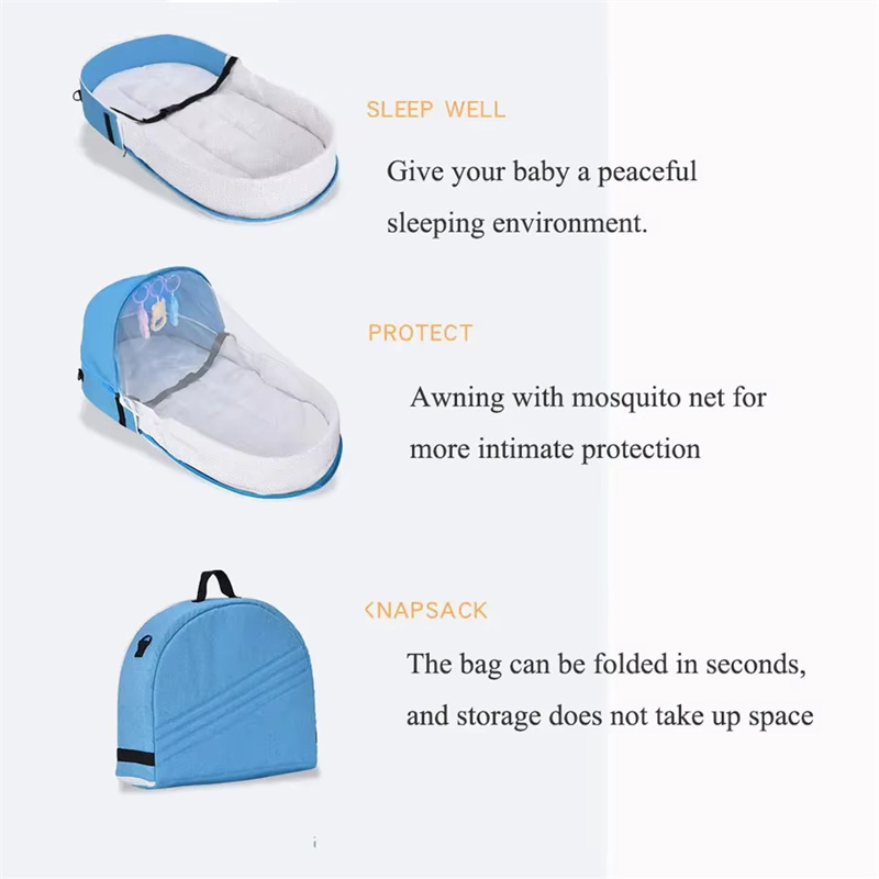 Baby Bed Crib Convenient Foldi - Baby Nursery Items recension och pris