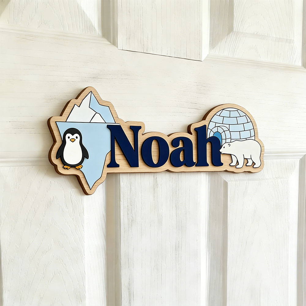 Arctic Penguin & Polar Bear Cu - Baby Nursery recension och pris