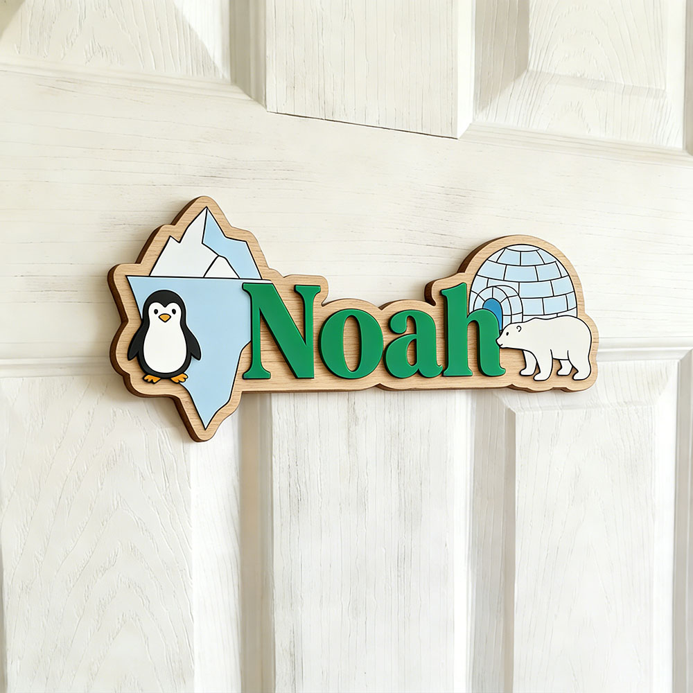 Arctic Penguin & Polar Bear Cu - Baby Nursery recension och pris