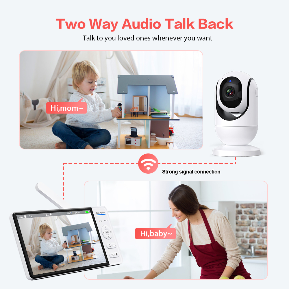 Video Baby Monitor 7'' 1080P H - Wearable Baby Monitor recension och pris