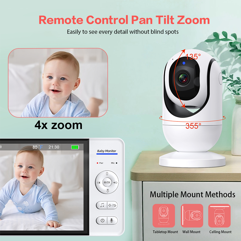 Video Baby Monitor 7'' 1080P H - Wearable Baby Monitor recension och pris