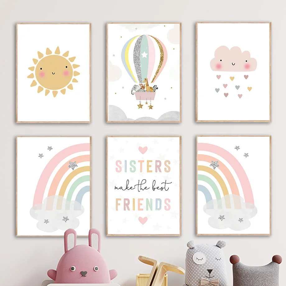 Giraffe Elephant Hot Balloon S - Baby Nursery Things recension och pris