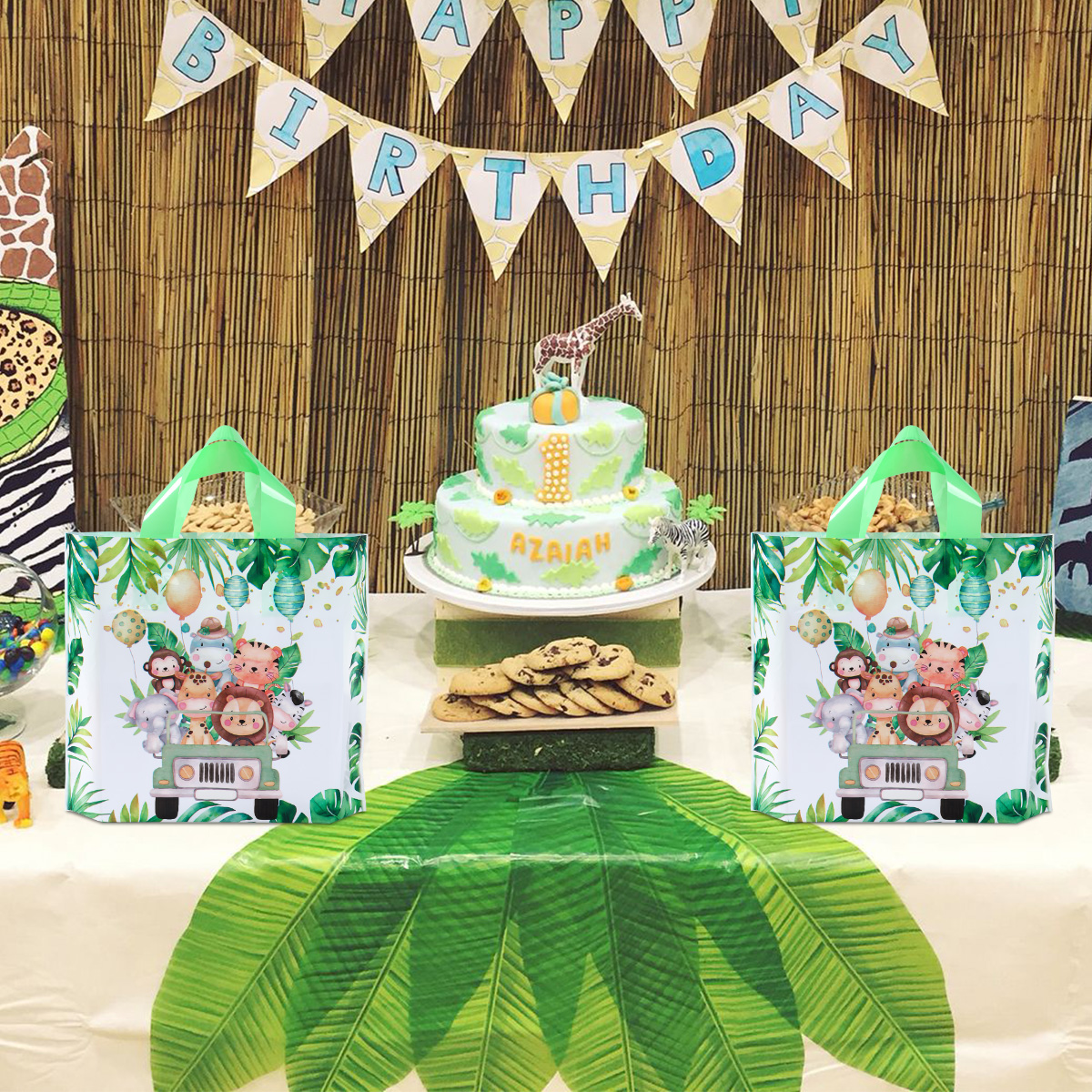 25/50pcs Safari Gift Bags Non  - Baby Nursery Jungle Theme recension och pris