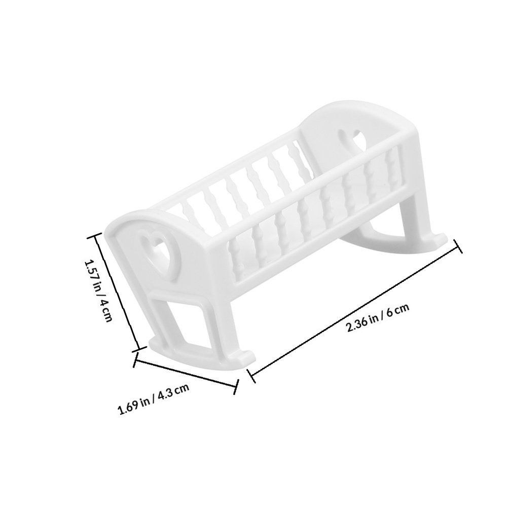 2Pcs Baby Crib Miniature Dollh - Baby Nursery Furniture Sets recension och pris