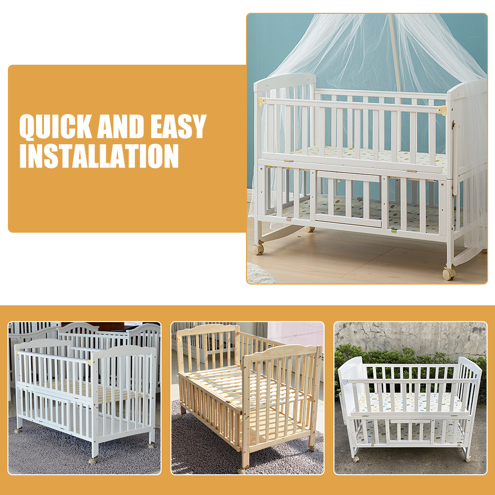 4 Pcs Silent Locking Crib Cast - Baby Nursery Furniture Sets recension och pris