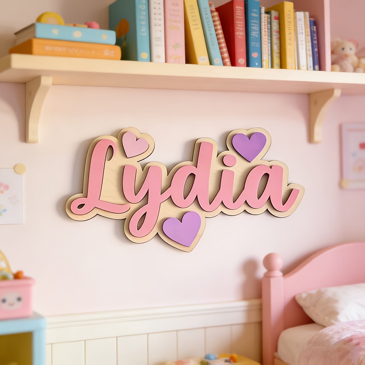 Personalized Gradient Heart Na - Baby Nursery Usa recension och pris