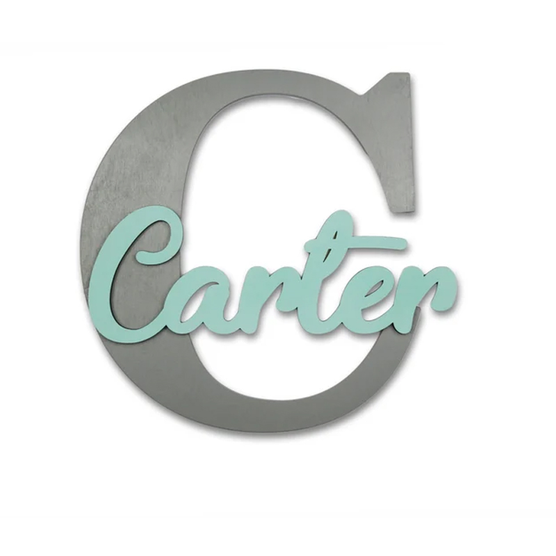 Wooden Letters, Baby Nursery W - Baby Nursery Hanging Decor recension och pris