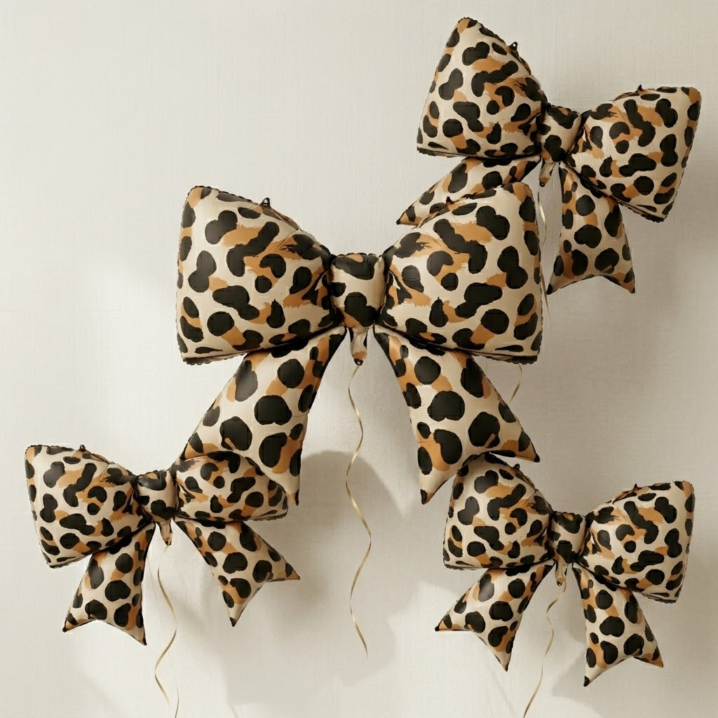 Giant Leopard Print Bowknot Ma - Baby Nursery Jungle Theme recension och pris