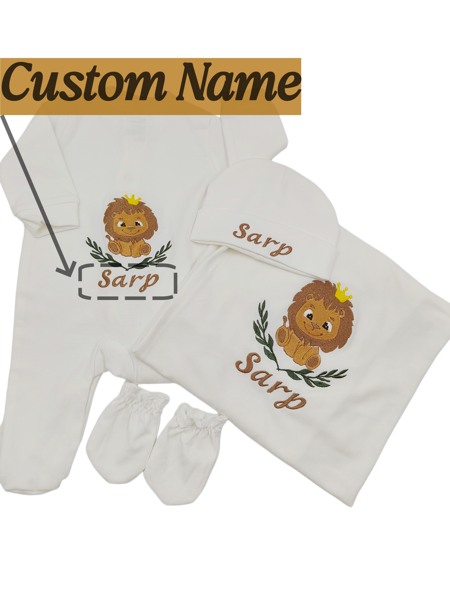 4pcs Newborn Baby Outfit Set E - Baby Nursery Outfits recension och pris