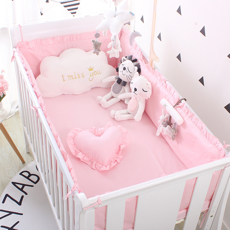 5pcs Solid Baby Bedding Set Be - Baby Nursery Sale recension och pris
