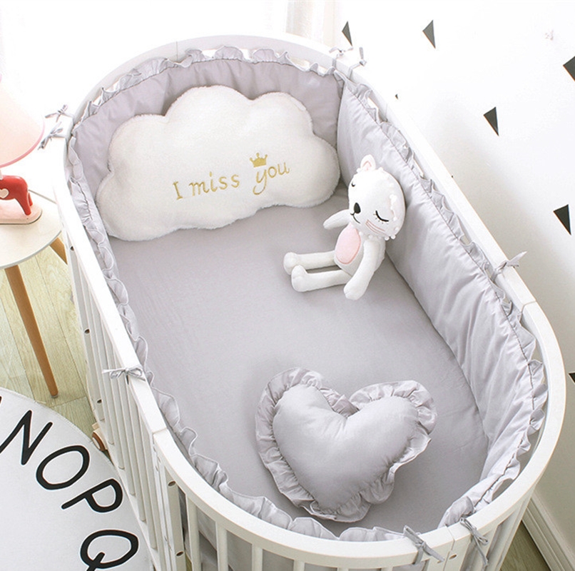 5pcs Solid Baby Bedding Set Be - Baby Nursery Sale recension och pris