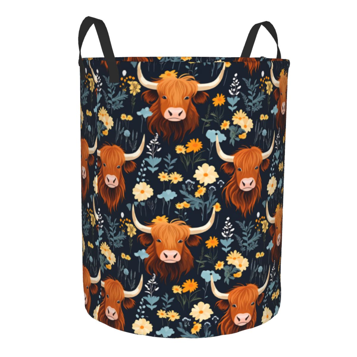 Floral Highland Cows Laundry B - Laundry Hamper Nursery recension och pris