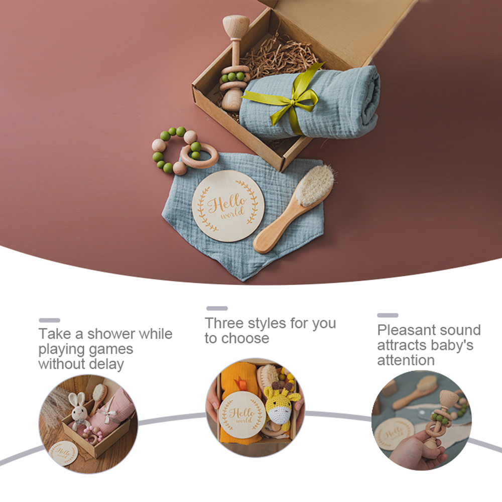 1SetNewborn Towel Bath Toy Dou - Milestone Card Set recension och pris
