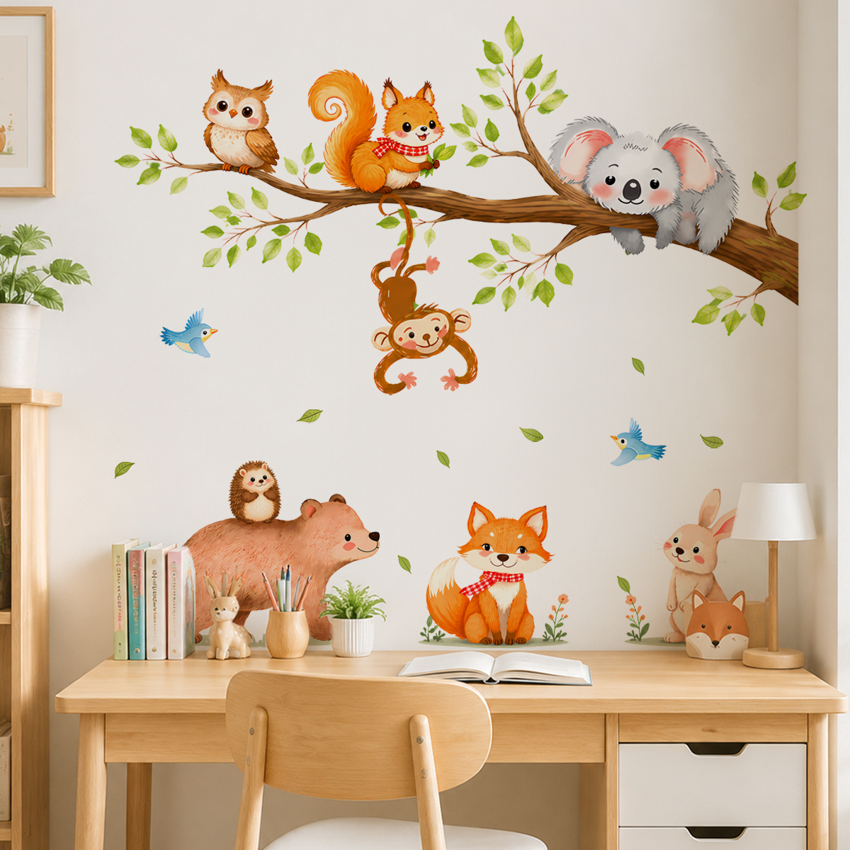 Woodland Animals Tree Branch W - Baby Nursery Tree recension och pris
