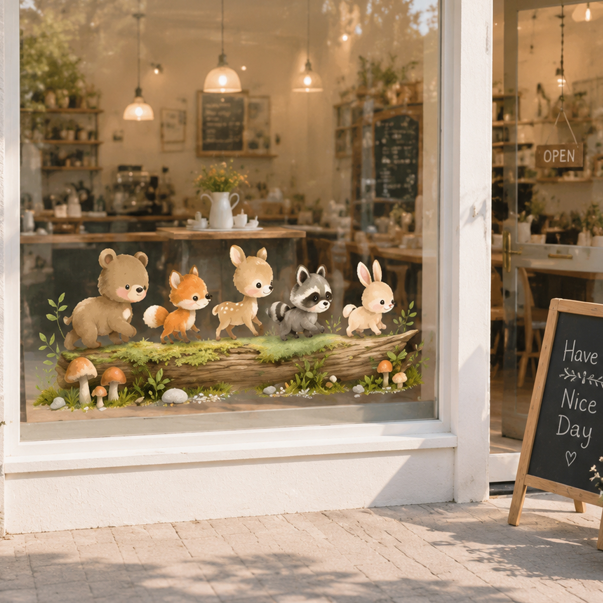 Nursery Forest Animals Window  - Baby Nursery Items recension och pris