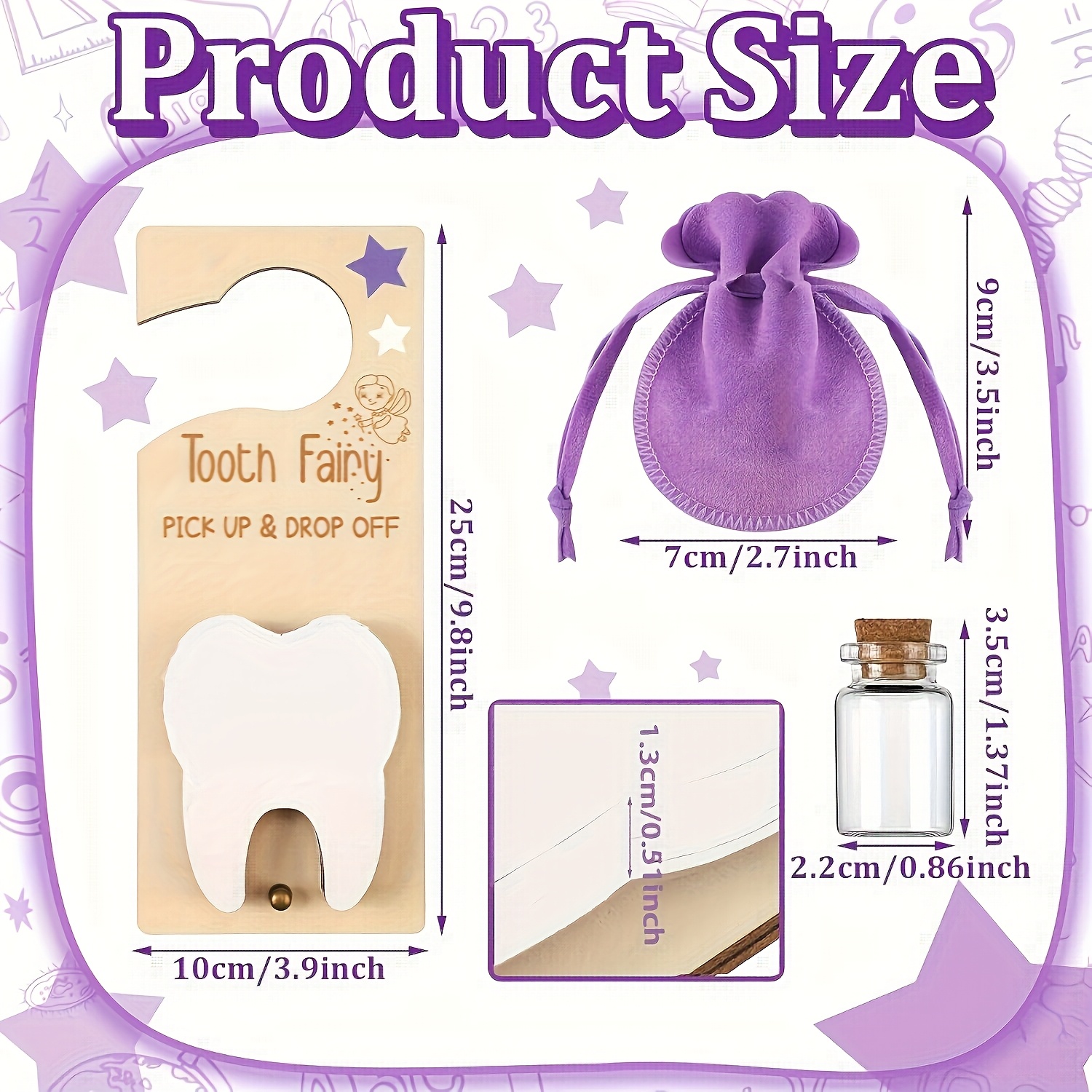 Tooth Fairy Door Sign Decorati - Baby Keepsake Box recension och pris