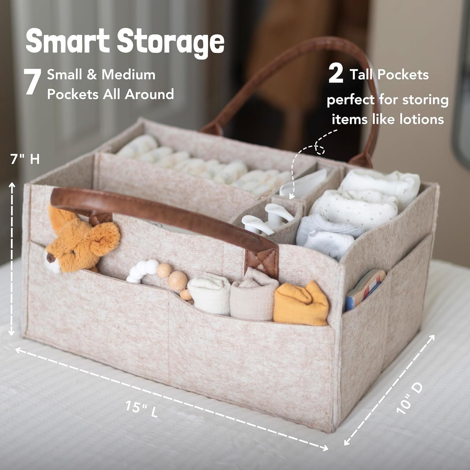 Baby Felt Storage Nursery Orga - Baby Bag Nursery recension och pris