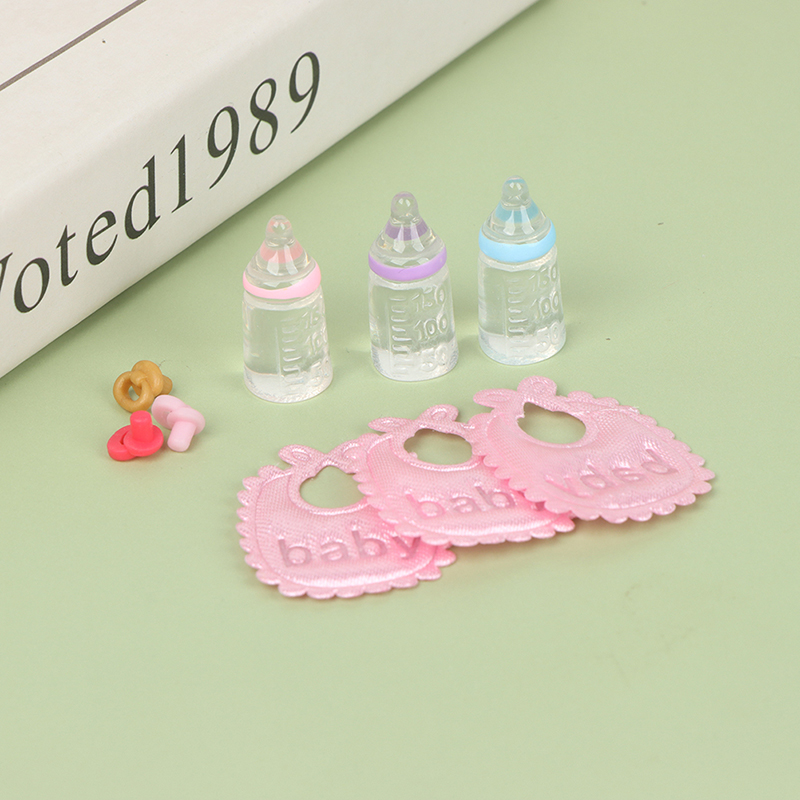 3PCS 1:12 Dolls House Miniatur - Baby Nursery Items recension och pris