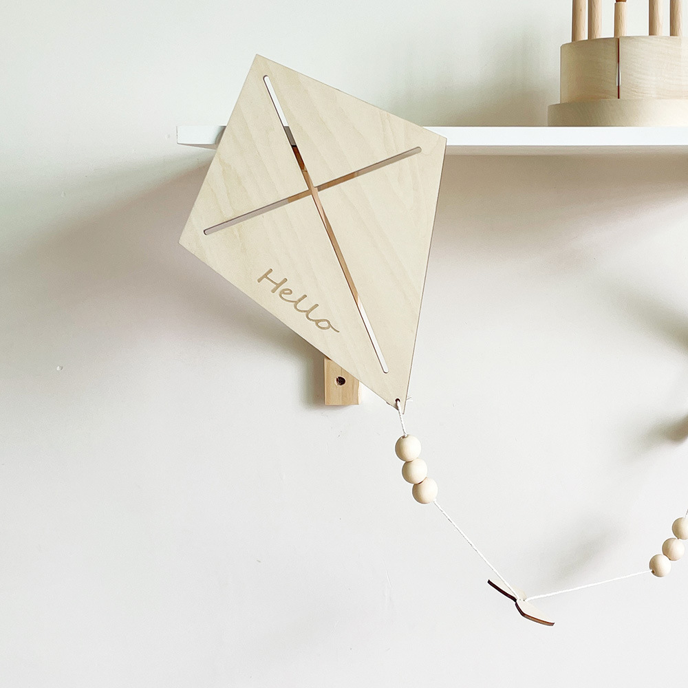 INS Nordic Wooden Kite Wall Or - Baby Nursery Things recension och pris