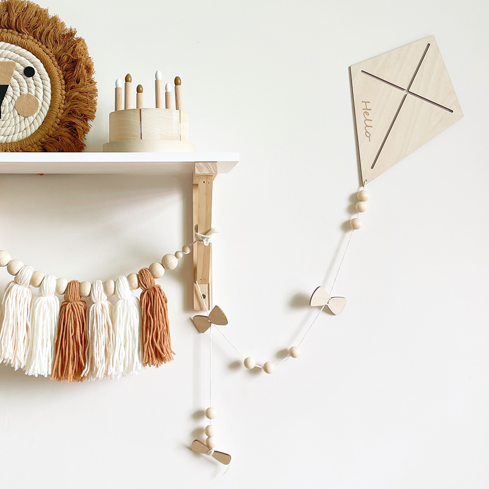 INS Nordic Wooden Kite Wall Or - Baby Nursery Things recension och pris