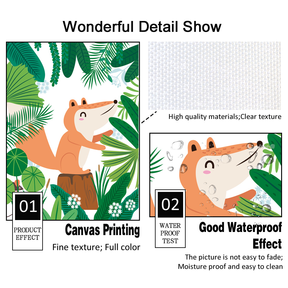 Jungle Safari Nursery Wall Art - Baby Nursery Colors recension och pris