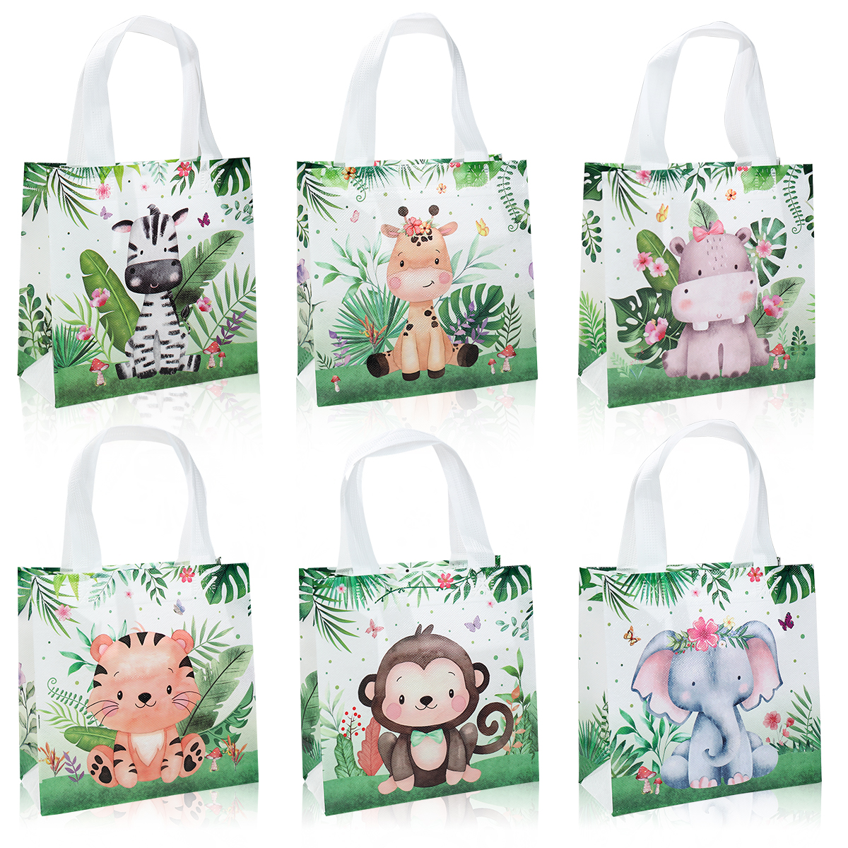 Jungle Animal Party Favor Bags - Baby Nursery Jungle Theme recension och pris
