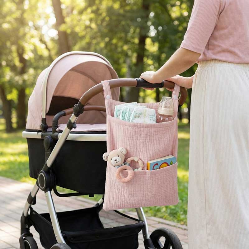 Pure Cotton Baby Stroller Hang - Baby Bag Nursery recension och pris