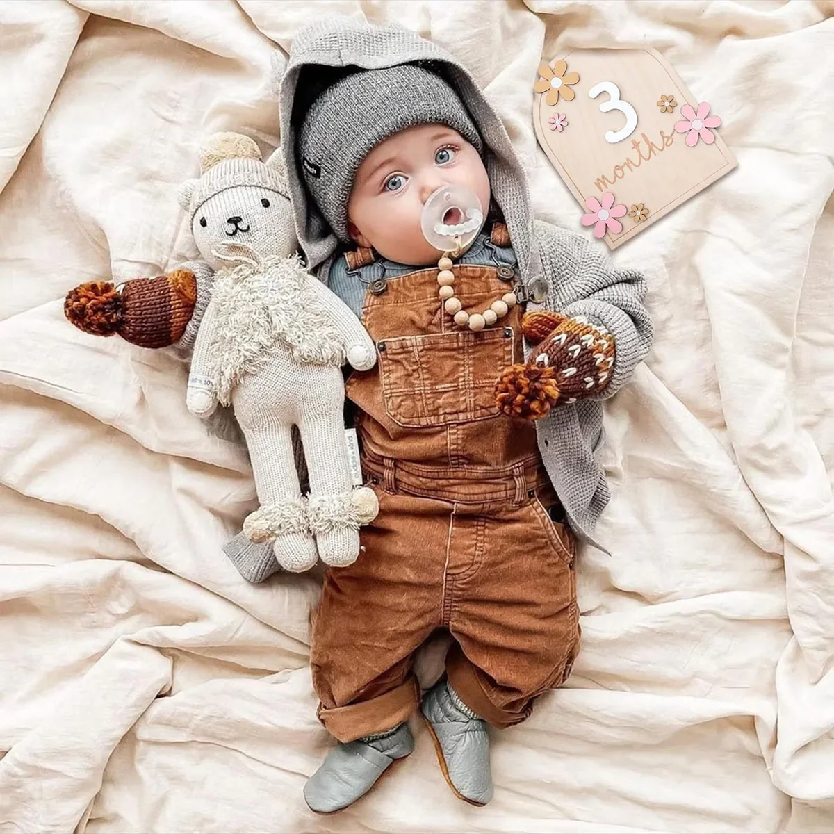Wooden Baby Monthly Milestone  - Milestone Card Set recension och pris