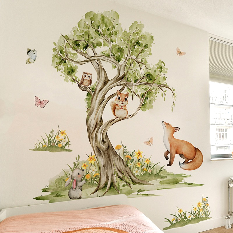 Watercolor Forest Large Tree A - Baby Nursery Tree recension och pris