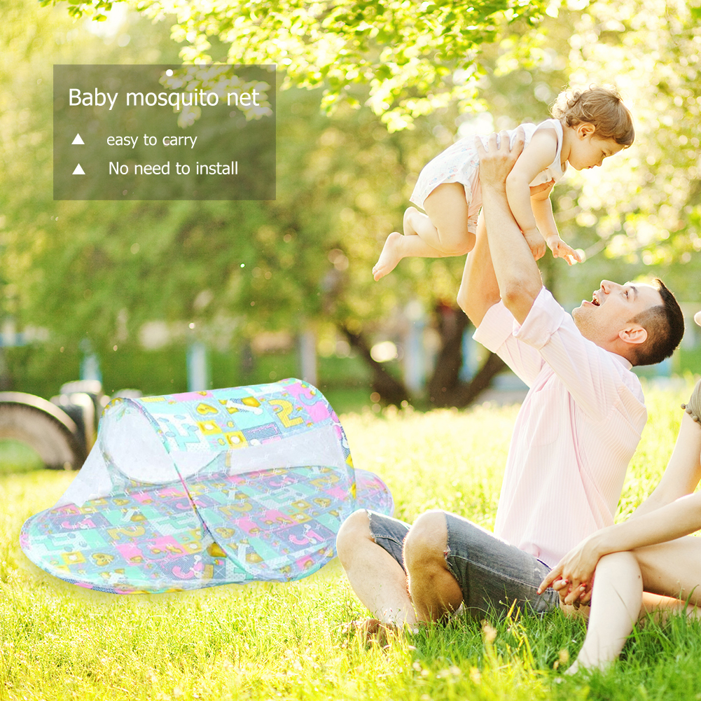 Portable Baby Crib Anti-Bug Ne - Baby Nursery Items recension och pris