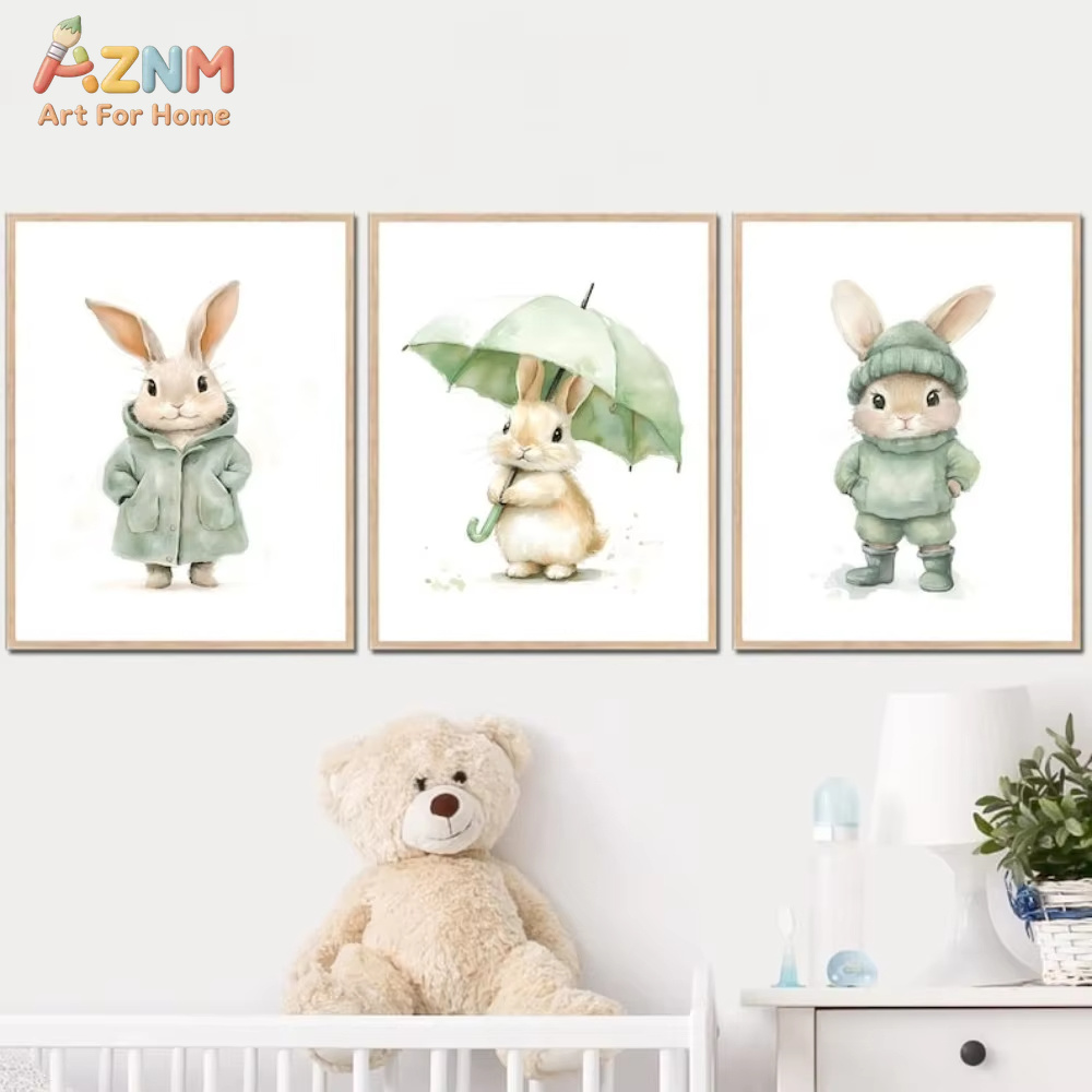 AZNM Watercolor Green Outfit B - Baby Nursery Outfits recension och pris