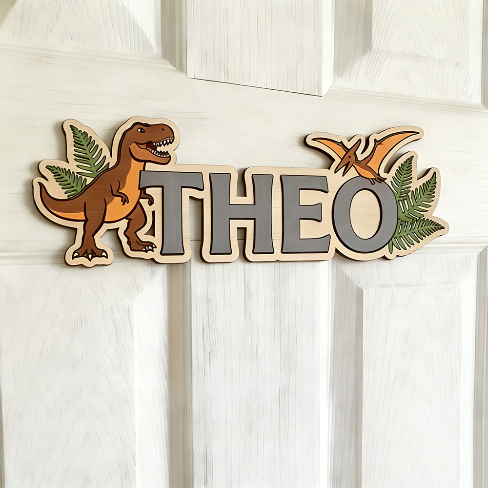 Personalized Dinosaur Name Sig - Baby Nursery Usa recension och pris