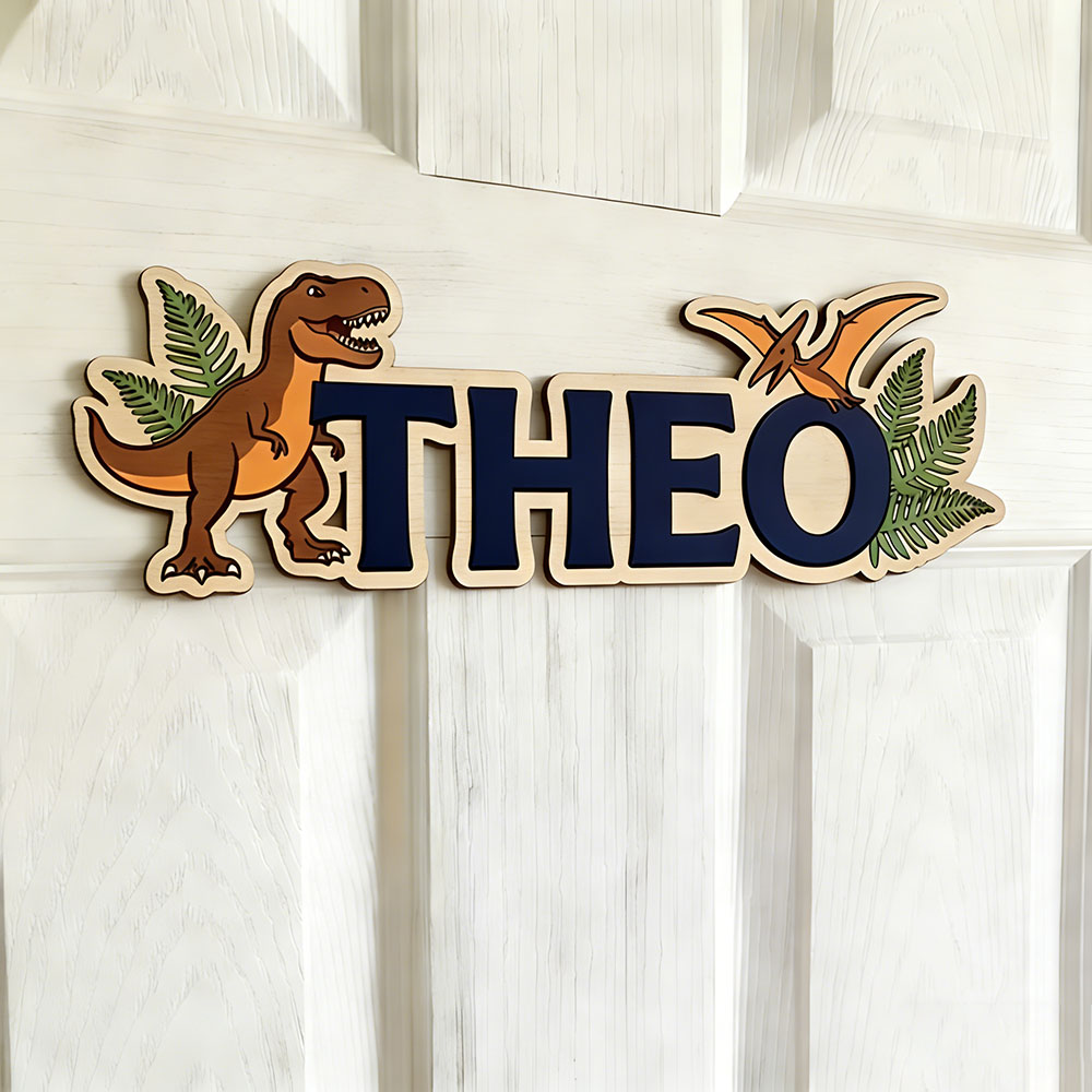 Personalized Dinosaur Name Sig - Baby Nursery Usa recension och pris