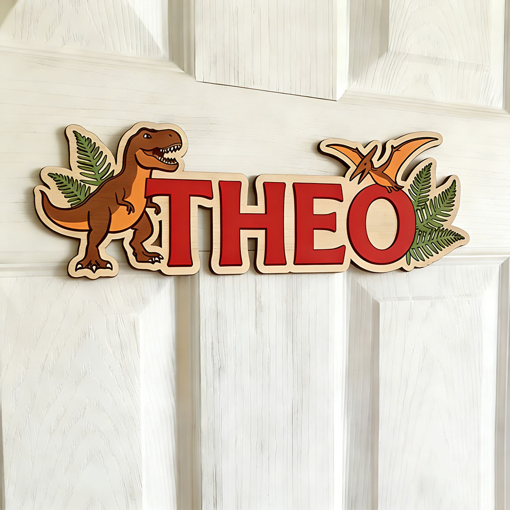 Personalized Dinosaur Name Sig - Baby Nursery Usa recension och pris
