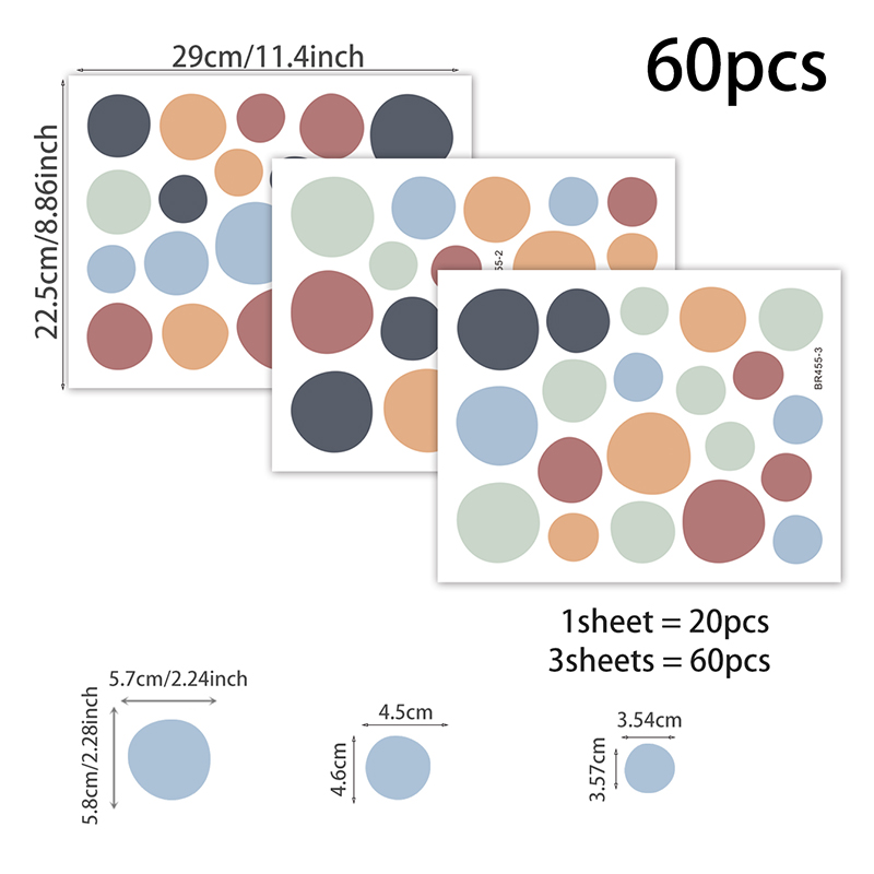 60pcs/set Polka Dots Irregular - Baby Nursery Furniture Sets recension och pris