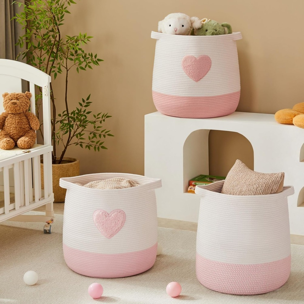 Pink Laundry Basket Hamper for - Laundry Hamper Nursery recension och pris