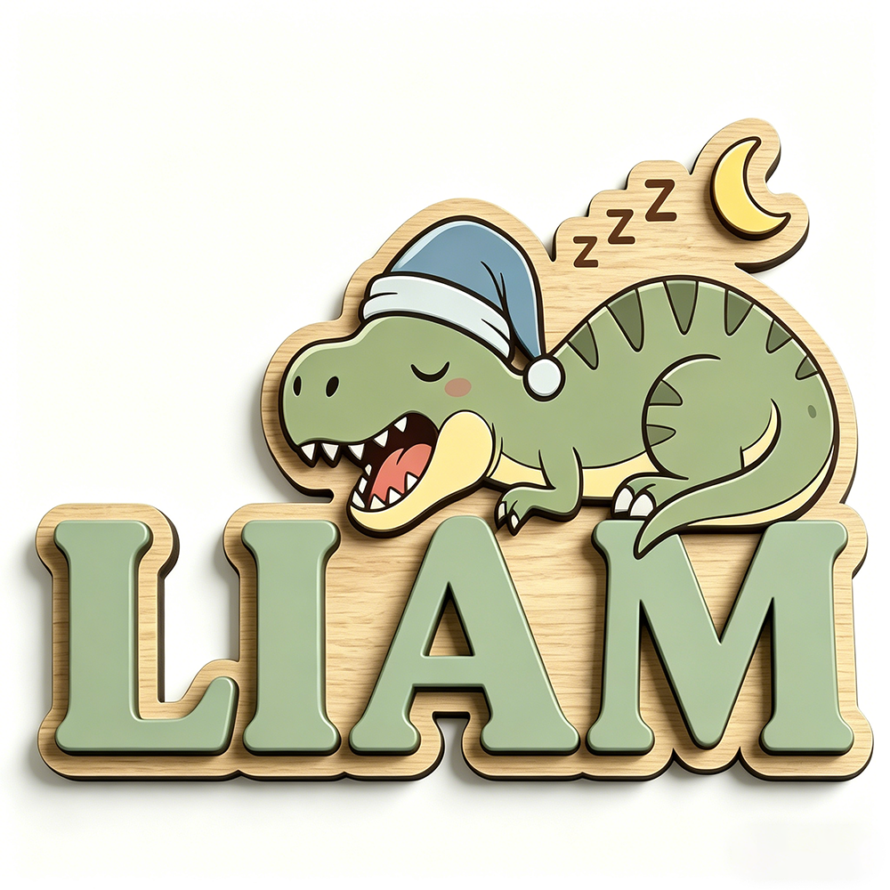 Personalized Sleepy Dinosaur N - Baby Nursery Usa recension och pris