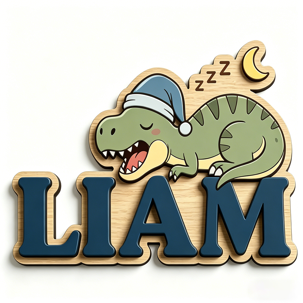 Personalized Sleepy Dinosaur N - Baby Nursery Usa recension och pris