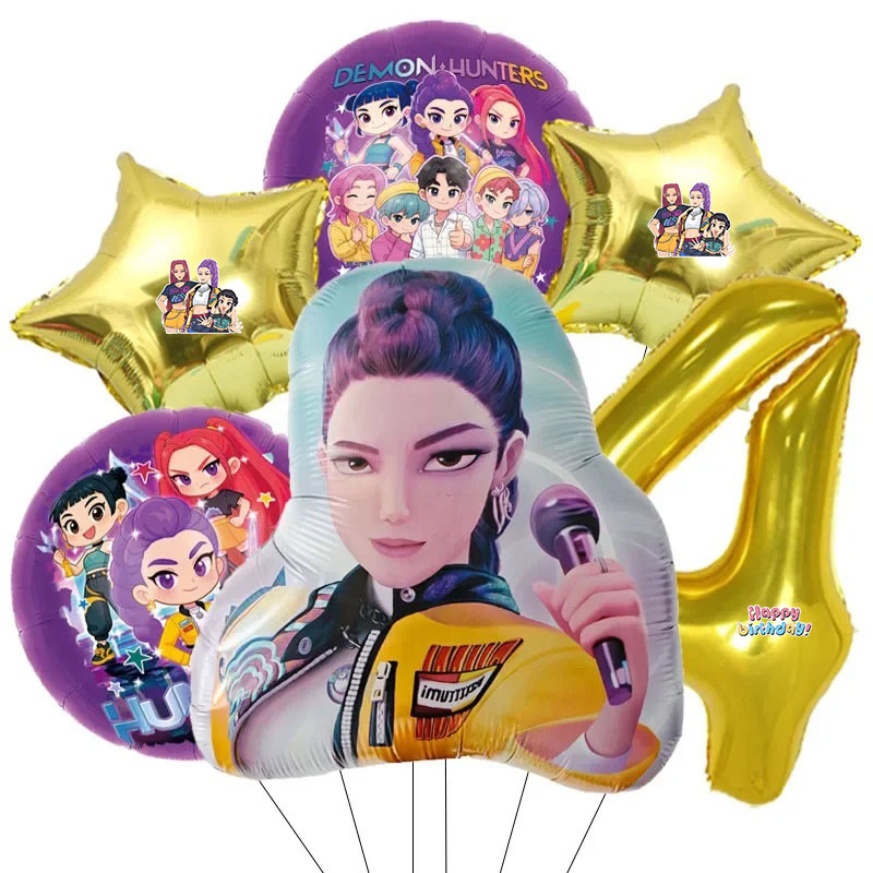 6pcs Aluminum Film Music Girl  - Baby Nursery Hanging Decor recension och pris