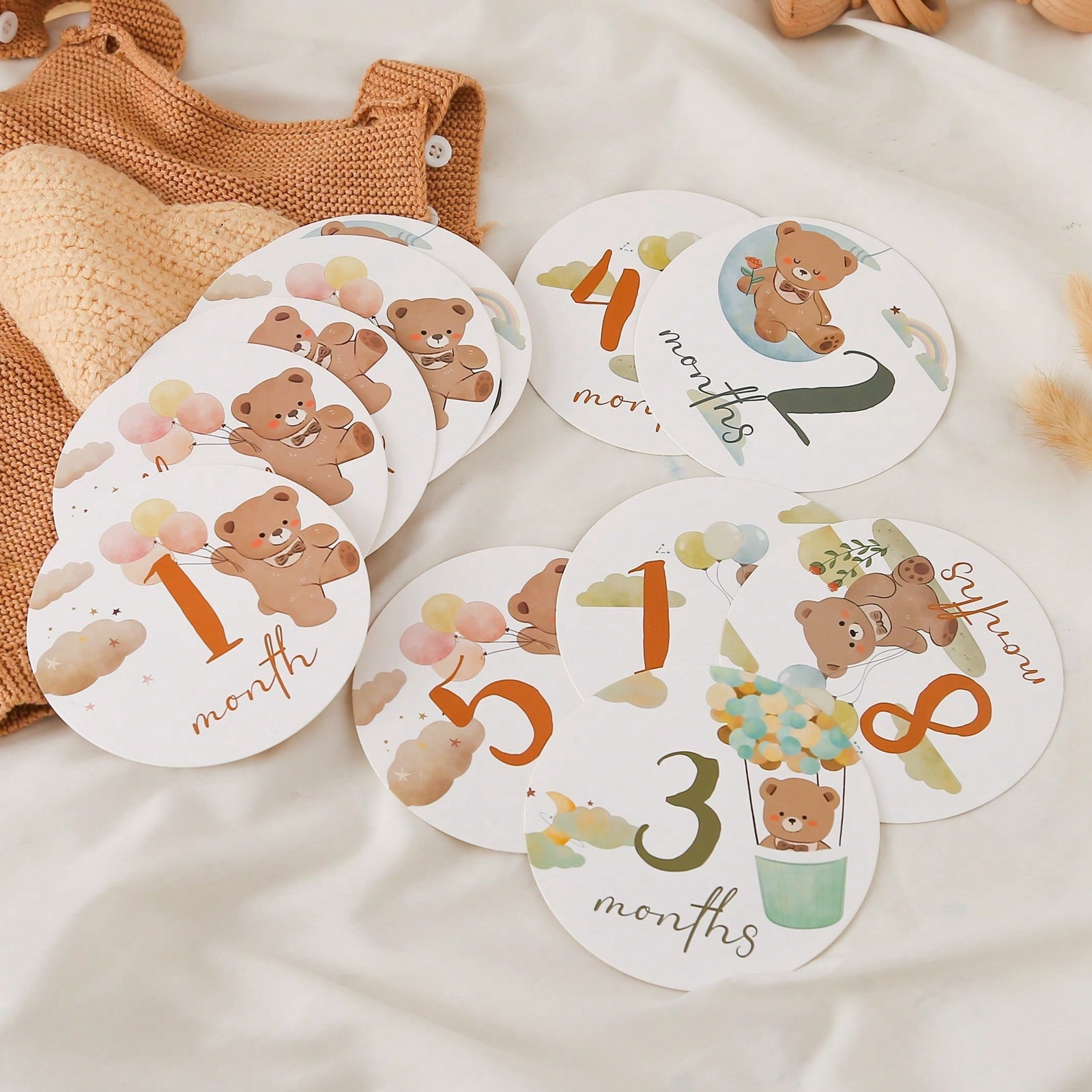Baby Photo Commemorative Prop  - Milestone Card Set recension och pris