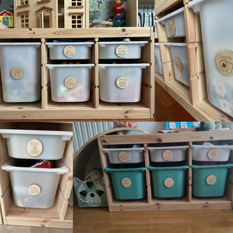 Wooden Storage Tags Nursery De - Baby Nursery Items recension och pris