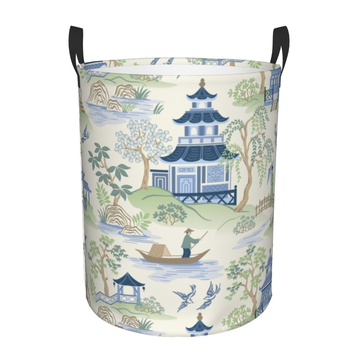 Custom Vintage Chinoiserie Wil - Laundry Hamper Nursery recension och pris