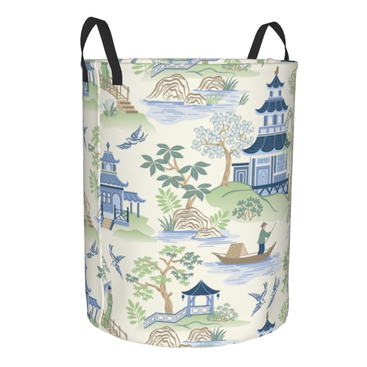 Custom Vintage Chinoiserie Wil - Laundry Hamper Nursery recension och pris