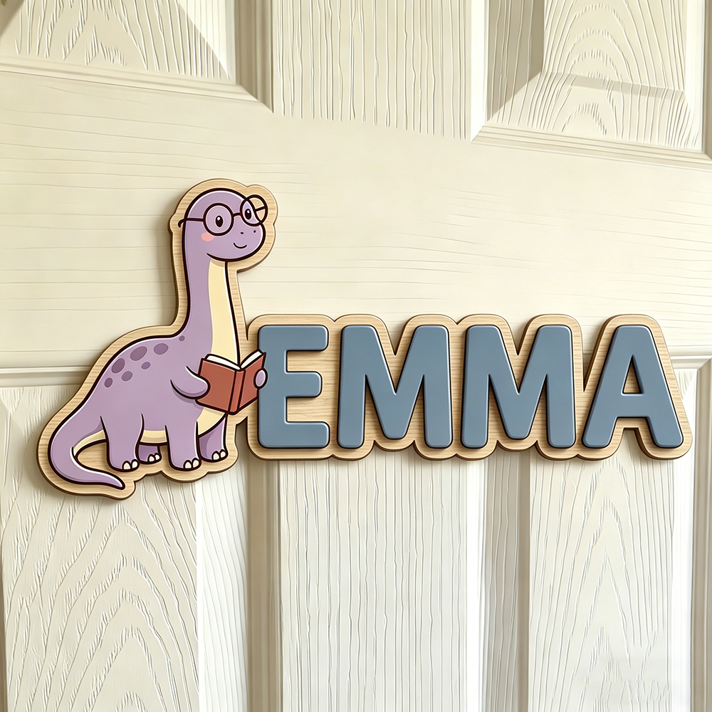 Whimsical Nerdy Dinosaur Custo - Baby Nursery Usa recension och pris