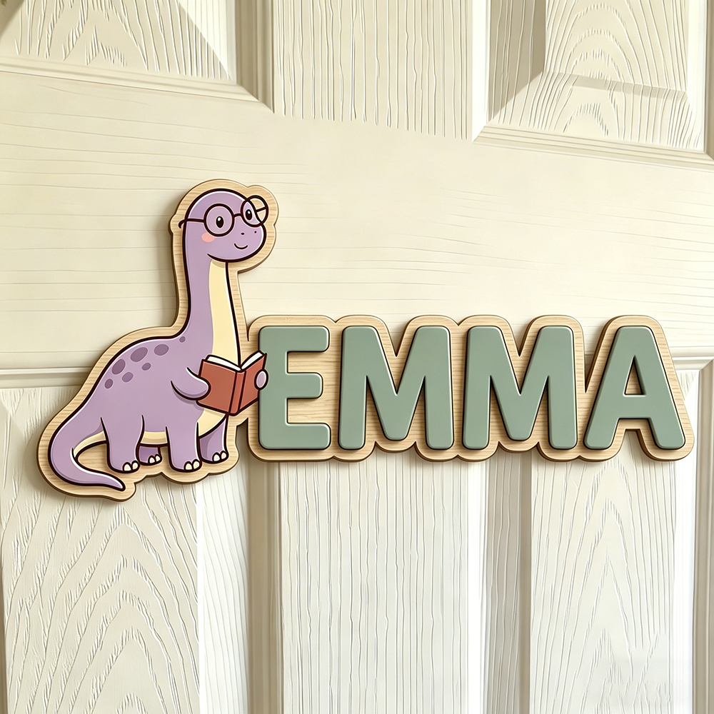 Whimsical Nerdy Dinosaur Custo - Baby Nursery Usa recension och pris
